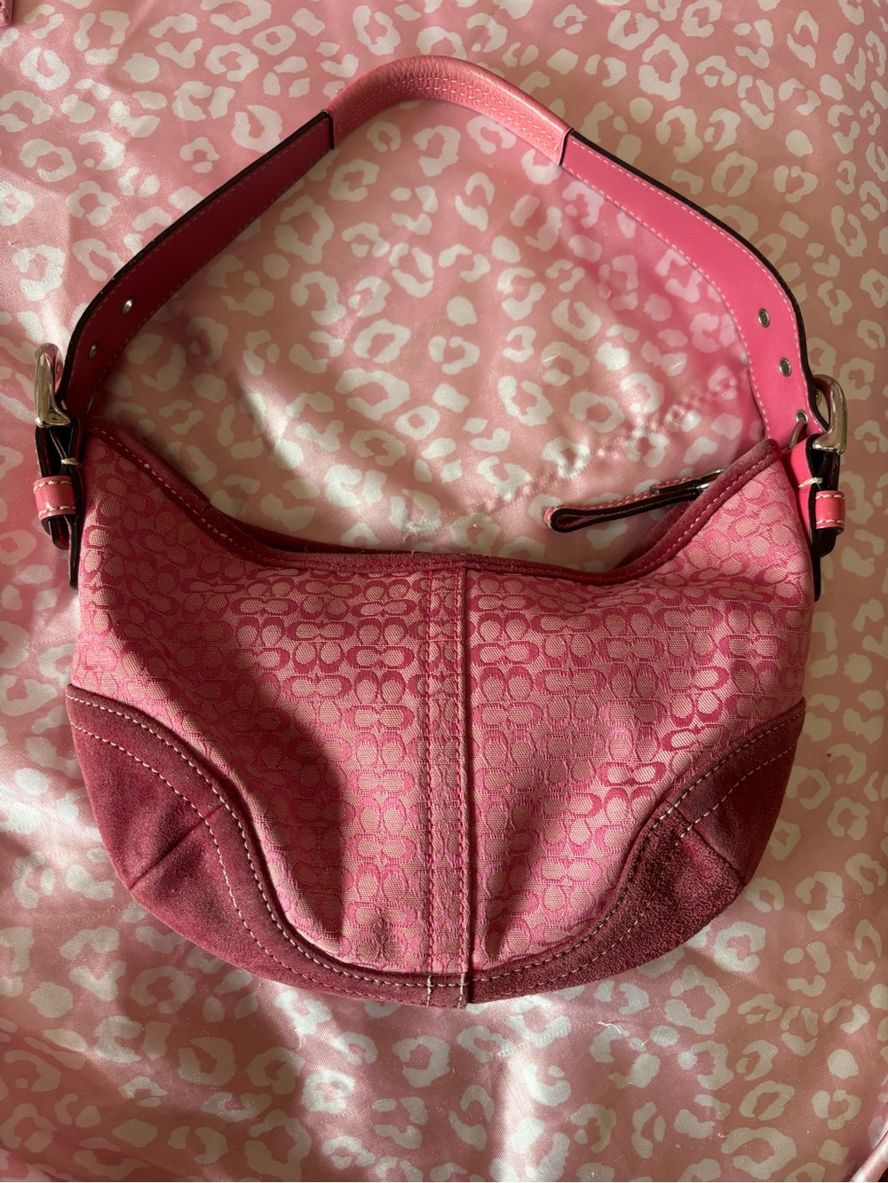 Vintage Coach monogram Soho hobo bag
